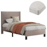 Αγόρασε ΚΡΕΒΑΤΙ ΜΟΝΟ & ΣΤΡΩΜΑ TRILLOP HM21203.15 ΜΠΕΖ ΥΦΑΣΜΑ--ΓΙΑ 120x200εκ σε μοναδική τιμή στο clickforshop.gr