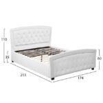 ΚΡΕΒΑΤΙ ODELIA ΜΕ PU ΛΕΥΚΟ HM550.01 150x200 εκ. - Image 2