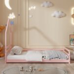 ΚΡΕΒΑΤΙ ΠΑΙΔΙΚΟ HOUSER HM676.06 τ.MONTESSORI ΞΥΛΟ ΠΕΥΚΟ ΡΟΖ- 190x90εκ - Image 4