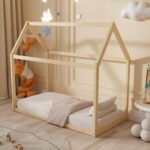 ΚΡΕΒΑΤΙ ΠΑΙΔΙΚΟ PEPE HM678.01 τ.MONTESSORI ΞΥΛΟ ΠΕΥΚΟ ΦΥΣΙΚΟ- 140x70εκ - Image 2