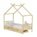 Αγόρασε ΚΡΕΒΑΤΙ ΠΑΙΔΙΚΟ KLARICE HM680.01 τ.MONTESSORI-2 ΣΥΡΤΑΡΙΑ-ΞΥΛΟ ΠΕΥΚΟ ΦΥΣΙΚΟ-190x90εκ σε μοναδική τιμή στο clickforshop.gr