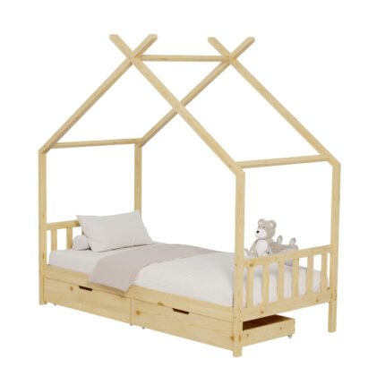 Αγόρασε ΚΡΕΒΑΤΙ ΠΑΙΔΙΚΟ KLARICE HM680.01 τ.MONTESSORI-2 ΣΥΡΤΑΡΙΑ-ΞΥΛΟ ΠΕΥΚΟ ΦΥΣΙΚΟ-190x90εκ σε μοναδική τιμή στο clickforshop.gr