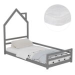 Αγόρασε ΚΡΕΒΑΤΙ ΠΑΙΔΙΚΟ ΜΕ ΣΤΡΩΜΑ HOUSER HM21301.01 ΞΥΛΟ ΠΕΥΚΟΥ ΣΕ ΓΚΡΙ--ΣΤΡΩΜΑ 90x190εκ σε μοναδική τιμή στο clickforshop.gr