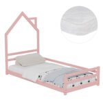 Αγόρασε ΚΡΕΒΑΤΙ ΠΑΙΔΙΚΟ ΜΕ ΣΤΡΩΜΑ HOUSER HM21301.02 ΞΥΛΟ ΠΕΥΚΟΥ ΣΕ ΡΟΖ--ΣΤΡΩΜΑ 90x190εκ σε μοναδική τιμή στο clickforshop.gr