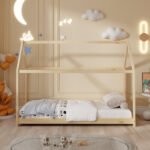 ΚΡΕΒΑΤΙ ΠΑΙΔΙΚΟ ΜΕ ΣΤΡΩΜΑ PEPE HM21302 ΞΥΛΟ ΠΕΥΚΟΥ ΣΕ ΦΥΣΙΚΟ--ΣΤΡΩΜΑ 90x190εκ - Image 5