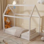 ΚΡΕΒΑΤΙ ΠΑΙΔΙΚΟ ΜΕ ΣΤΡΩΜΑ PEPE HM21303.01 ΞΥΛΟ ΠΕΥΚΟΥ ΣΕ ΛΕΥΚΟ--ΣΤΡΩΜΑ 70x140εκ - Image 2