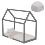 Αγόρασε ΚΡΕΒΑΤΙ ΠΑΙΔΙΚΟ ΜΕ ΣΤΡΩΜΑ PEPE HM21303.02 ΞΥΛΟ ΠΕΥΚΟΥ ΣΕ ΓΚΡΙ--ΣΤΡΩΜΑ 70x140εκ σε μοναδική τιμή στο clickforshop.gr