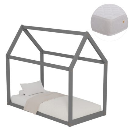 Αγόρασε ΚΡΕΒΑΤΙ ΠΑΙΔΙΚΟ ΜΕ ΣΤΡΩΜΑ PEPE HM21303.02 ΞΥΛΟ ΠΕΥΚΟΥ ΣΕ ΓΚΡΙ--ΣΤΡΩΜΑ 70x140εκ σε μοναδική τιμή στο clickforshop.gr