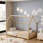 ΚΡΕΒΑΤΙ ΠΑΙΔΙΚΟ ΜΕ ΣΤΡΩΜΑ PHYLLIS HM21304 ΞΥΛΟ ΠΕΥΚΟΥ ΣΕ ΦΥΣΙΚΟ--ΣΤΡΩΜΑ 90x190εκ - Image 2