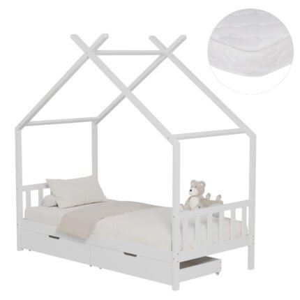 Αγόρασε ΚΡΕΒΑΤΙ ΠΑΙΔΙΚΟ ΜΕ ΣΤΡΩΜΑ KLARICE HM21305.01 ΞΥΛΟ ΠΕΥΚΟΥ ΣΕ ΛΕΥΚΟ--ΣΤΡΩΜΑ 90x190εκ σε μοναδική τιμή στο clickforshop.gr