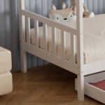 ΚΡΕΒΑΤΙ ΠΑΙΔΙΚΟ ΜΕ ΣΤΡΩΜΑ KLARICE HM21305.01 ΞΥΛΟ ΠΕΥΚΟΥ ΣΕ ΛΕΥΚΟ--ΣΤΡΩΜΑ 90x190εκ - Image 6