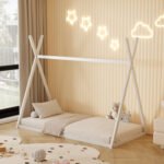 ΚΡΕΒΑΤΙ ΠΑΙΔΙΚΟ ΜΕ ΣΤΡΩΜΑ MUNK HM21306.01 ΞΥΛΟ ΠΕΥΚΟΥ ΣΕ ΛΕΥΚΟ--ΣΤΡΩΜΑ 90x190εκ - Image 2