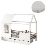 Αγόρασε ΚΡΕΒΑΤΙ ΠΑΙΔΙΚΟ ΜΕ ΣΤΡΩΜΑ DOMER HM21319 ΞΥΛΟ ΠΕΥΚΟΥ ΣΕ ΛΕΥΚΟ--ΣΤΡΩΜΑ 90x190εκ σε μοναδική τιμή στο clickforshop.gr