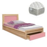 Αγόρασε ΚΡΕΒΑΤΙ ΠΑΙΔΙΚΟ ΜΕ ΣΥΡΤΑΡΙ PLAYROOM HM21326.01 ΜΕΛΑΜΙΝΗ SONAMA/ΡΟΖ--ΜΕ ΣΤΡΩΜΑ 90x190εκ σε μοναδική τιμή στο clickforshop.gr