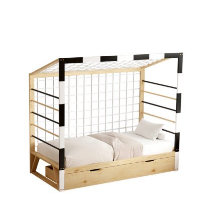 Αγόρασε ΚΡΕΒΑΤΙ ΠΑΙΔΙΚΟ τ.MONTESSORI ΜΕ ΣΥΡΤΑΡΙ GOALIE HM700 ΞΥΛΟ ΠΕΥΚΟΥ ΦΥΣΙΚΟ-ΛΕΥΚΟ-ΜΑΥΡΟ- 190x90εκ σε μοναδική τιμή στο clickforshop.gr