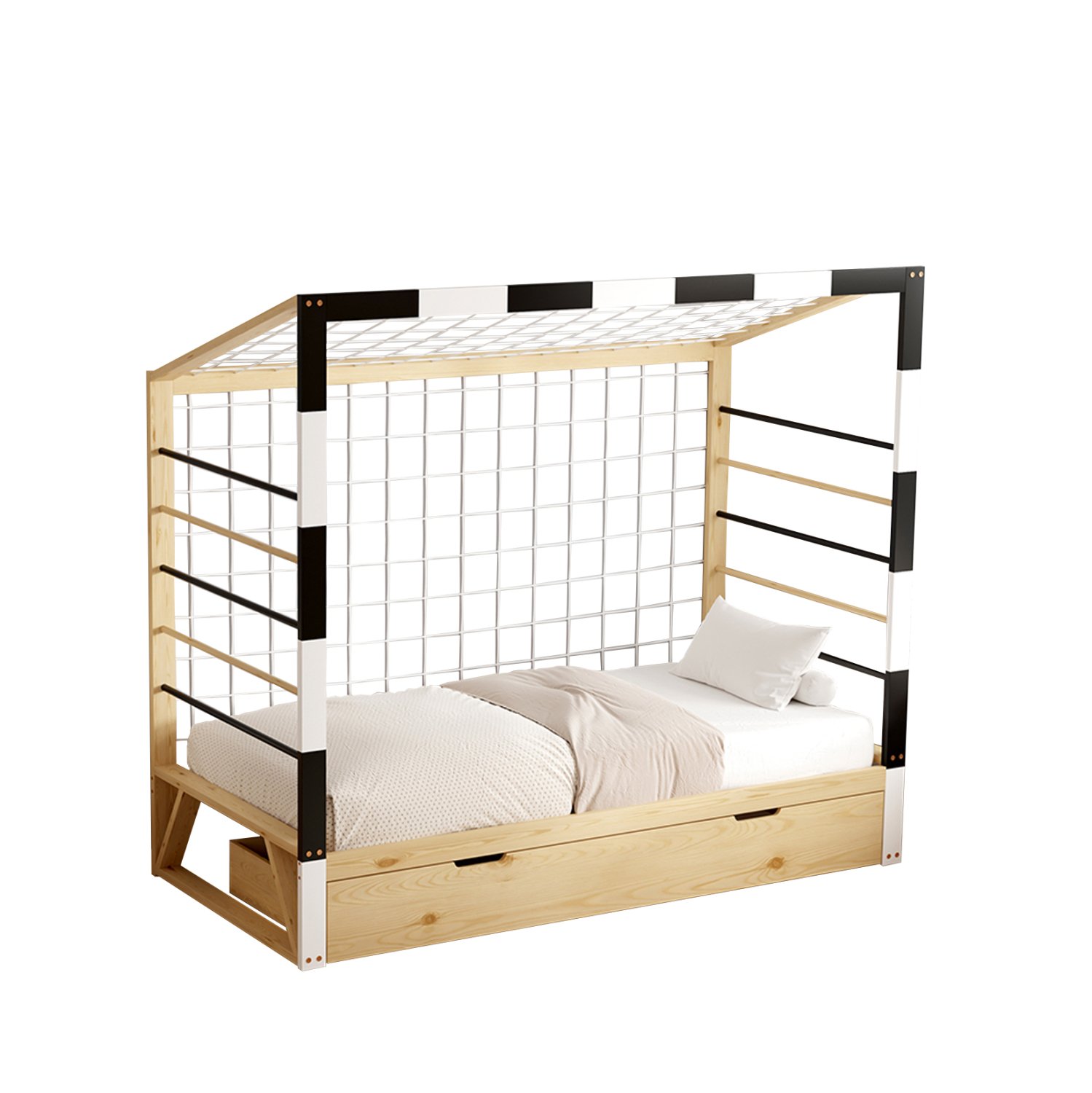 ΚΡΕΒΑΤΙ ΠΑΙΔΙΚΟ τ.MONTESSORI ΜΕ ΣΥΡΤΑΡΙ GOALIE HM700 ΞΥΛΟ ΠΕΥΚΟΥ ΦΥΣΙΚΟ-ΛΕΥΚΟ-ΜΑΥΡΟ- 190x90εκ Αγόρασε ΚΡΕΒΑΤΙ ΠΑΙΔΙΚΟ τ.MONTESSORI ΜΕ ΣΥΡΤΑΡΙ GOALIE HM700 ΞΥΛΟ ΠΕΥΚΟΥ ΦΥΣΙΚΟ-ΛΕΥΚΟ-ΜΑΥΡΟ- 190x90εκ σε μοναδική τιμή στο clickforshop.gr