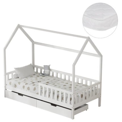 Αγόρασε ΚΡΕΒΑΤΙ ΠΑΙΔΙΚΟ ΜΕ ΣΥΡΤΑΡΙΑ PHYLLIS HM21324.01 ΞΥΛΟ ΠΕΥΚΟΥ ΛΕΥΚΟ--ΜΕ ΣΤΡΩΜΑ 90x190εκ σε μοναδική τιμή στο clickforshop.gr