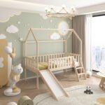 ΚΡΕΒΑΤΙ ΠΑΙΔΙΚΟ ΤΣΟΥΛΗΘΡΑ PHYLLIS HM21310 ΠΕΥΚΟ ΣΕ ΦΥΣΙΚΟ--ΜΕ ΣΤΡΩΜΑ 90x190εκ - Image 2
