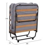 ΚΡΕΒΑΤΙ-ΡΑΝΤΖΟ ΙΤΑΛΙΑΣ NOBLE HM393.01 ΜΕΤΑΛΛΙΚΟ ΜΕ ΡΟΔΕΣ & ΣΤΡΩΜΑ 9εκ ΜΠΛΕ-ΛΕΥΚΟ 80x182x37.5Υεκ. - Image 3