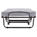 ΚΡΕΒΑΤΙ-ΡΑΝΤΖΟ ΙΤΑΛΙΑΣ NOBLE HM393.01 ΜΕΤΑΛΛΙΚΟ ΜΕ ΡΟΔΕΣ & ΣΤΡΩΜΑ 9εκ ΜΠΛΕ-ΛΕΥΚΟ 80x182x37.5Υεκ. - Image 5