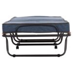 ΚΡΕΒΑΤΙ-ΡΑΝΤΖΟ ΙΤΑΛΙΑΣ NOBLE HM393.02 ΜΕΤΑΛΛΙΚΟ ΜΕ ΡΟΔΕΣ & ΣΤΡΩΜΑ 9εκ ΓΚΡΙ 80x182x37.5Υεκ. - Image 5