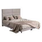 Αγόρασε ΚΡΕΒΑΤΙ ΥΠΕΡΔΙΠΛΟ MILO ΑΠΟ ΜΠΕΖ ΥΦΑΣΜΑ HM628.32 ΓΙΑ ΣΤΡΩΜΑ 180x200 εκ. σε μοναδική τιμή στο clickforshop.gr