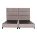 ΚΡΕΒΑΤΙ ΥΠΕΡΔΙΠΛΟ MILO ΑΠΟ ΜΠΕΖ ΥΦΑΣΜΑ HM628.32 ΓΙΑ ΣΤΡΩΜΑ 180x200 εκ. - Image 3