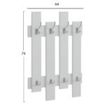 ΚΡΕΜΑΣΤΡΑ ΕΙΣΟΔΟΥ WESSON HM8940.11 ΜΕΛΑΜΙΝΗ ΣΕ ΛΕΥΚΟ 64x4x79Υεκ. - Image 2