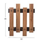 ΚΡΕΜΑΣΤΡΑ ΕΙΣΟΔΟΥ WESSON HM8940.15 ΜΕΛΑΜΙΝΗ ΣΕ ΜΑΥΡΟ ΜΑΡΜΑΡΟ & ΦΥΣΙΚΟ 64x4x79Υεκ. - Image 2