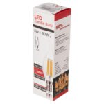 ΛΑΜΠΤΗΡΑΣ HM4047.01 ΣΤΥΛ ΦΛΟΓΑ LED FILAMENT 6W E14 3000K ΔΙΑΦΑΝΟ DIMMABLE - Image 5