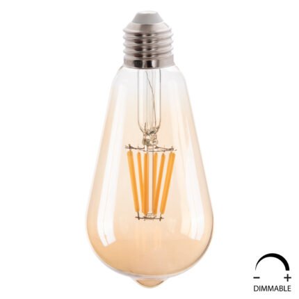 Αγόρασε ΛΑΜΠΤΗΡΑΣ HM4188.02 LED FILAMENT 8W E27 DIMMABLE 3000K GOLD σε μοναδική τιμή στο clickforshop.gr