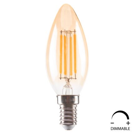 Αγόρασε ΛΑΜΠΤΗΡΑΣ LED FILAMENT 4W E14 3000K ΧΡΥΣΟ DIMMABLE HM4048.02 σε μοναδική τιμή στο clickforshop.gr