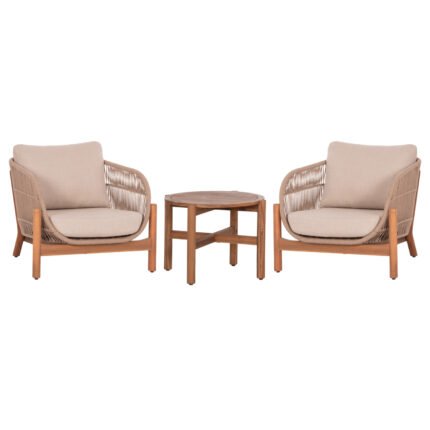 Αγόρασε LOUNGE ΣΕΤ SANJI HM21214 ΤΡΑΠΕΖΙ & 2 ΠΟΛΥΘΡΟΝΕΣ--ΞΥΛΟ ΑΚΑΚΙΑΣ-ΑΛΟΥΜΙΝΙΟ-ΣΧΟΙΝΙ σε μοναδική τιμή στο clickforshop.gr