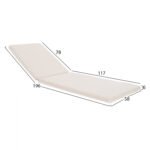 ΜΑΞΙΛΑΡΙ ΞΑΠΛΩΣΤΡΑΣ TEXTILENE 600gr/m2 2X1 SIFNOS ΜΠΕΖ HM11234.60T 196(117+1+78)x58x6εκ. - Image 2