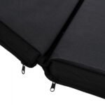 ΜΑΞΙΛΑΡΙ ΞΑΠΛΩΣΤΡΑΣ TEXTILENE 600gr/m2 2X1 SIFNOS ΜΑΥΡΟ HM11234.05T 196(117+1+78)x58x6εκ. - Image 4