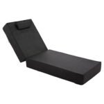 Αγόρασε ΜΑΞΙΛΑΡΙ ΞΑΠΛΩΣΤΡΑΣ TEXTILENE SIFNOS ΜΑΥΡΟ HM11761.01 200(120+80)x70x20Yεκ. σε μοναδική τιμή στο clickforshop.gr