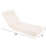 ΜΑΞΙΛΑΡΙ ΞΑΠΛΩΣΤΡΑΣ TEXTILENE SIFNOS ΜΠΕΖ HM11761.02 200(120+80)x70x20Yεκ. - Image 2