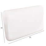 ΜΑΞΙΛΑΡΙ ΥΠΝΟΥ BEZEL HM673 MEMORY FOAM-ΛΕΥΚΟ ΥΦΑΣΜΑ 55x32Υεκ - Image 2