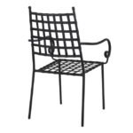 ΜΕΤΑΛΛΙΚΗ ΠΟΛΥΘΡΟΝΑ KENNEDY HM5171.11 ΣΕ ΜΑΥΡΗ ΑΠΟΧΡΩΣΗ 57x60x92Y - Image 5