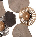 ΜΕΤΑΛΛΙΚΟ ΔΙΑΚΟΣΜΗΤΙΚΟ ΤΟΙΧΟΥ HM7163 ΚΑΦΕ ΕΚΡΟΥ ΧΡΥΣΟ 69x8x69Y εκ. - Image 4