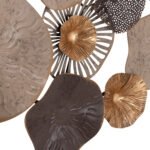 ΜΕΤΑΛΛΙΚΟ ΔΙΑΚΟΣΜΗΤΙΚΟ ΤΟΙΧΟΥ HM7163 ΚΑΦΕ ΕΚΡΟΥ ΧΡΥΣΟ 69x8x69Y εκ. - Image 5