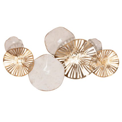 Αγόρασε ΜΕΤΑΛΛΙΚΟ ΔΙΑΚΟΣΜΗΤΙΚΟ ΤΟΙΧΟΥ HM7177 ΧΡΥΣΟ ΛΕΥΚΟ 74x10x38Y εκ. σε μοναδική τιμή στο clickforshop.gr