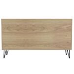 ΜΠΟΥΦΕΣ CABRON HM8874.12 ΜΕΛΑΜΙΝΗ ΣΕ SONAMA-ΜΑΥΡΟ ΜΑΡΜΑΡΟ-ΜΑΥΡΑ ΜΕΤΑΛ.ΠΟΔΙΑ 142X40X83Υεκ - Image 6