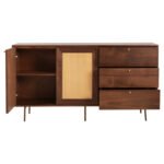 ΜΠΟΥΦΕΣ MEEN HM9735 MDF ΜΕ ΦΥΣΙΚΟ ΚΑΠΛΑΜΑ ΚΑΡΥΔΙΑΣ-ΧΡΥΣΑ ΜΕΤΑΛΛΙΚΑ ΠΟΔΙΑ 150x40x80Υεκ - Image 5