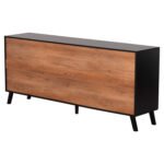 ΜΠΟΥΦΕΣ ΜΕΛΑΜΙΝΗΣ KRUDEN HM9446.11 ΜΑΥΡΟ-ΦΥΣΙΚΟ 180x40x78.6Υεκ. - Image 5