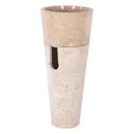 Αγόρασε ΝΙΠΤΗΡΑΣ ΜΑΡΜΑΡΙΝΟΣ CONE SINK CREME WHITE Φ40x90Y εκ.HM7808.02 σε μοναδική τιμή στο clickforshop.gr