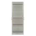 ΝΤΟΥΛΑΠΑ 2ΦΥΛΛΗ BAILEY ΜΕ ΤΡΙΑ ΡΑΦΙΑ HM337.05 ΜΕΛΑΜΙΝΗ ΛΕΥΚΗ 60Χ43Χ181Υεκ. - Image 4