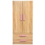 ΝΤΟΥΛΑΠΑ 2ΦΥΛΛΗ PLAYROOM SONAMA-ΡΟΖ HM335+HM336.02 80X50X180εκ. - Image 2