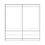 ΝΤΟΥΛΑΠΑ 4ΦΥΛΛΗ REINA ME 4 ΣΥΡΤΑΡΙΑ HM21259 ΜΕΛΑΜΙΝΗ ΓΚΡΙ-SONAMA 160x42x180Υεκ - Image 3