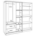 ΝΤΟΥΛΑΠΑ 5ΦΥΛΛΗ CAESAR HM21234.02 ΜΕΛΑΜΙΝΗ ΧΡΩΜΑ SONAMA 150x42.5x181Υεκ - Image 3